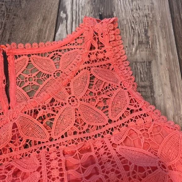 BB Dakota Sandra Mini Dress in Coral 🪸 Sugar Size M - Picture 8 of 11